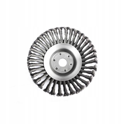SZCZOTKA DRUCIANA DO KOSY SPALINOWEJ GŁOWICA 200mm TARCZA SKRĘCONA PLECIONA