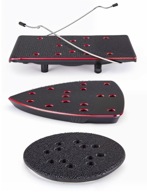 SZLIFIERKA MIMOŚRODOWA OSCYLACYJNA 125mm 1350W 3W1 3 PADY REGULACJA 6 x PAP