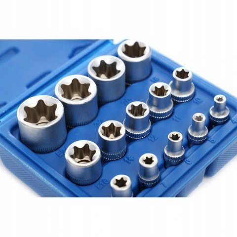 ZESTAW NASADEK TORX WEWNETRZNY E4 E24 14SZT TORXY