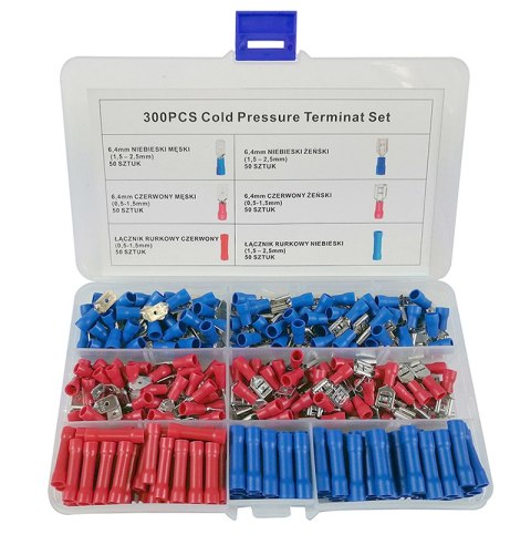 300 szt KONEKTORY ZESTAW KONEKTORÓW IZOLOWANYCH