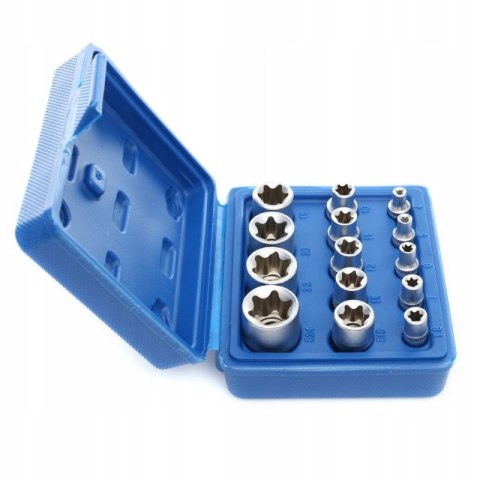 KLUCZE NASADOWE TORX 4mm-24mm NASADKI TORKS 14EL