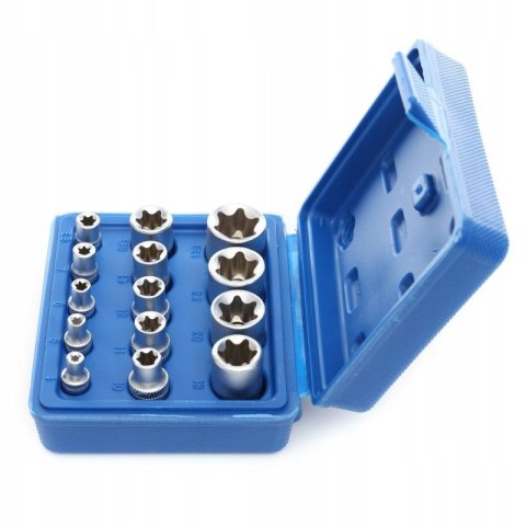 KLUCZE NASADOWE TORX 4mm-24mm NASADKI TORKS 14EL