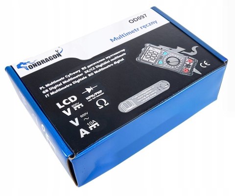 MIERNIK MULTIMETR CYFROWY ELEKTRYCZNY MIERNIK PRĄDU LCD TESTER PROFESIONAL