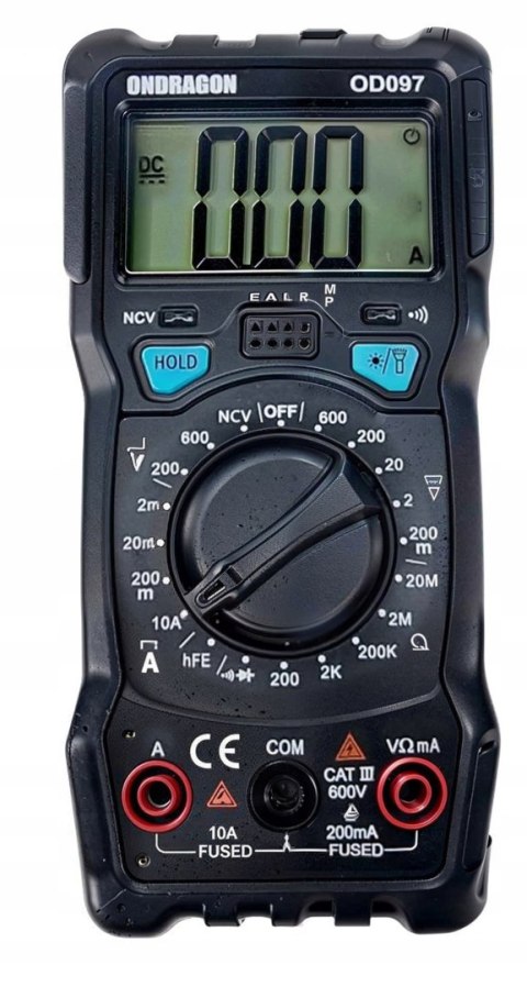 MIERNIK MULTIMETR CYFROWY ELEKTRYCZNY MIERNIK PRĄDU LCD TESTER PROFESIONAL