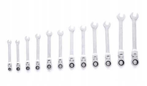 ZESTAW KLUCZY KLUCZE PŁASKO OCZKOWE 8-19mm 12szt