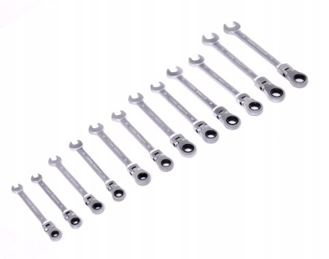 ZESTAW KLUCZY KLUCZE PŁASKO OCZKOWE 8-19mm 12szt