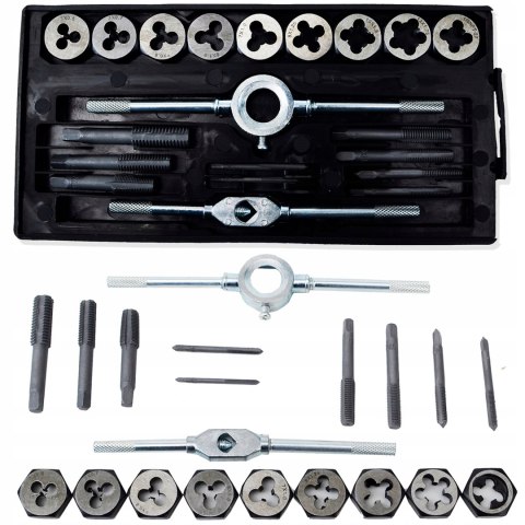 ZESTAW NARZYNEK I GWINTOWNIKÓW 20 EL KALIBROWNIKI