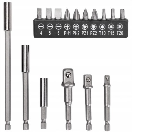 ADAPTERY REDUKCJE NA NASADKI DO WKRĘTARKI BITY 16