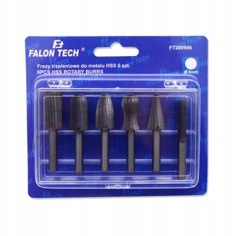 FREZY TRZPIENIOWE DO METALU PILNIKI HSS ZESTAW 6EL