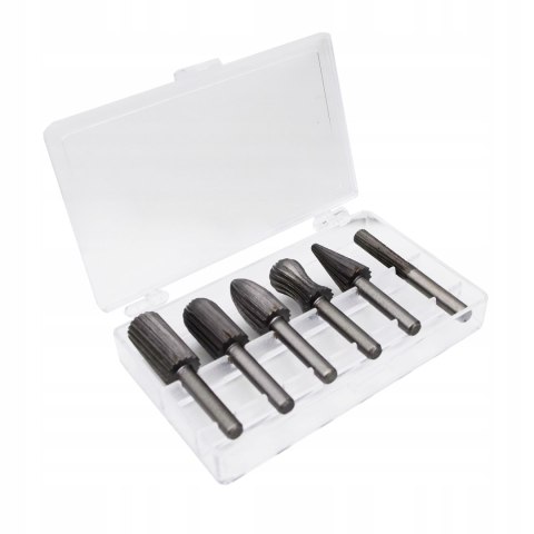 FREZY TRZPIENIOWE DO METALU PILNIKI HSS ZESTAW 6EL