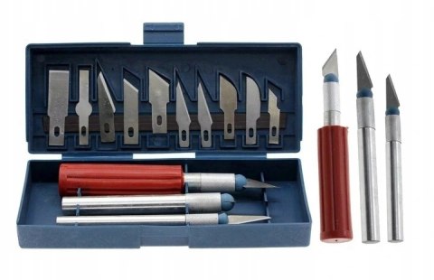 M NÓŻ MODELARSKI SKALPEL NOŻYK ZESTAW 13 OSTRZY