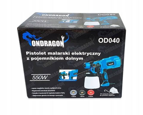 OD ELEKTRYCZNY PISTOLET AGREGAT DO MALOWANIA 550W