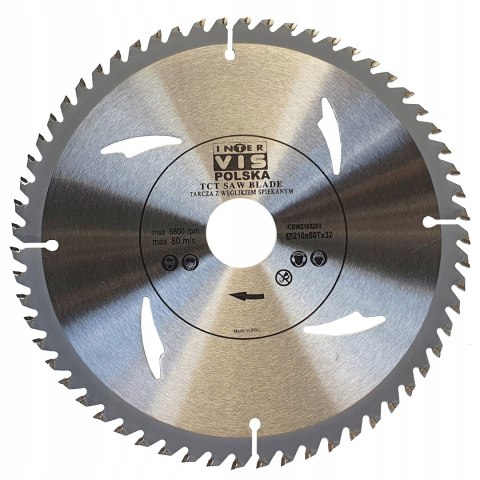 Tarcza WIDIOWA Do Drewna Piły Piła 210mm 32 60Z