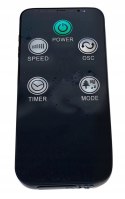 WENTYLATOR KOLUMNOWY STOJĄCY PODŁOGOWY WIATRAK CZARNY BLACK 100W + PILOT