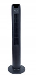 WENTYLATOR KOLUMNOWY STOJĄCY PODŁOGOWY WIATRAK CZARNY BLACK 100W + PILOT