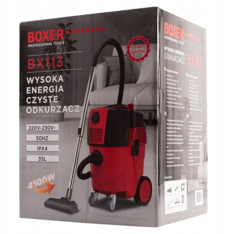 ODKURZACZ PRZEMYSŁOWY DO PYŁY GIPSU 4500W 35L Z OTRZĄSACZEM AUTOMATYCZNY