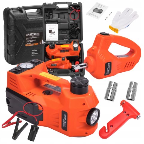 PODNOŚNIK SAMOCHODOWY LEWAREK PUNKTOWY HYDRAULICZNY 12V 5T +KLUCZ DO KÓŁ