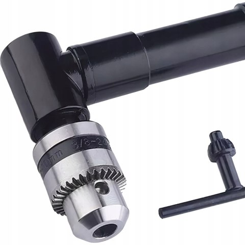 ADAPTER PRZYSTAWKA KĄTOWA UCHWYT NASADKA DO WIERTARKI POD KĄTEM + KLUCZYK