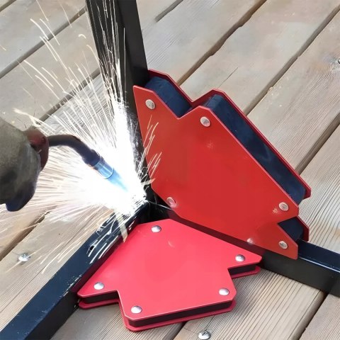 KĄTOWNIK MAGNETYCZNY SPAWALNICZY ZESTAW 6 SZT. WYTRZYMAŁCH KĄTOWNIKÓW 45 90