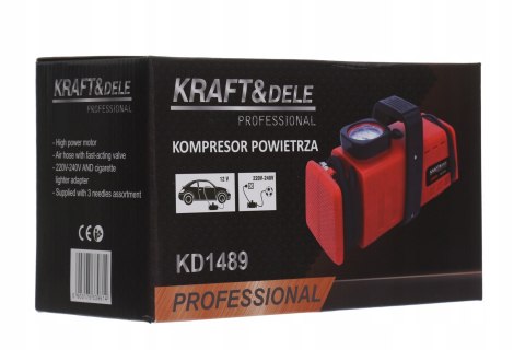 Kompresor samochodowy 12/230V Kraft&Dele KD1489