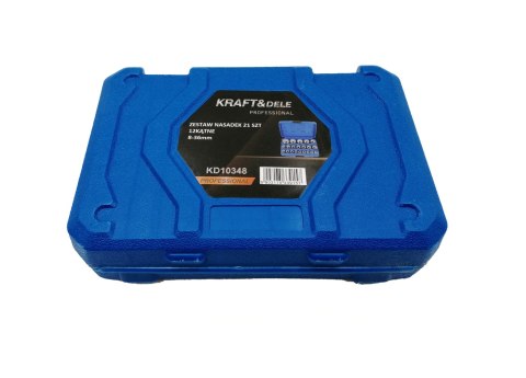 NASADKI SPLINE. KLUCZE ZESTAW NASADEK 12-KĄTNE 8-36MM 1/2 WALIZKA 21 EL