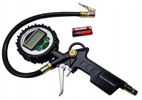 Pistolet do pompowania kół Falon-Tech z manometrem elektronicznym 18 Bar