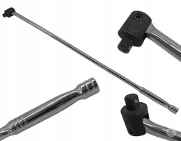 Pokrętło 1/2 przegub z przegubem do nasadek 1/2 620mm długie