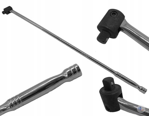 Pokrętło 1/2 przegub z przegubem do nasadek 1/2 620mm długie