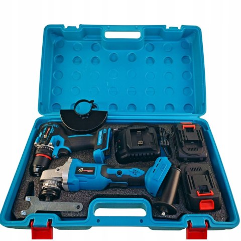 Zestaw elektronarzędzi akumulatorowych 24/48V 5Ah wkrętarka, szlifierka 2w1