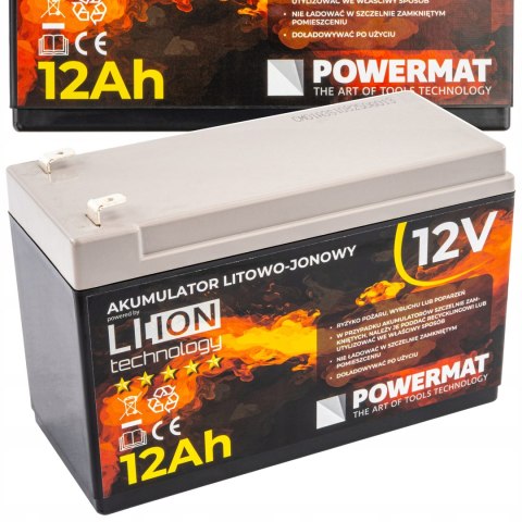 Akumulator Powermat 12 V 12 Ah