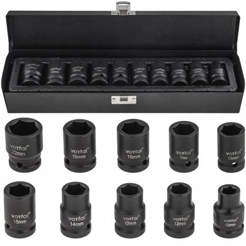 NASADKI UDAROWE 1/2 ZESTAW NASADEK UDAROWYCH KLUCZY NASADOWYCH 10-22MM 10EL NASADKI UDAROWE 1/2 ZESTAW NASADEK UDAROWYCH KLUCZY NASADOWYCH 10-22MM 10EL