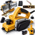 STRUG ELEKTRYCZNY DO DREWNA HEBLARKA 1800W HEBEL STOLARSKI 0-3MM