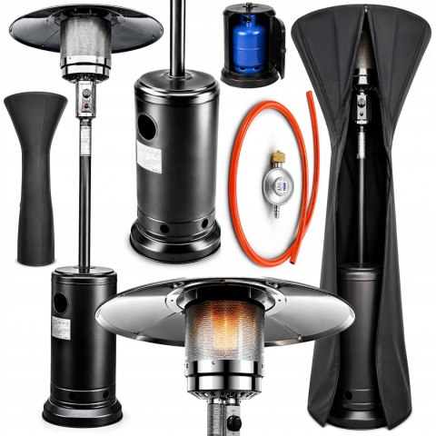 PARASOL GRZEWCZY OGRODOWY PROMIENNIK TARASOWY GAZOWY Z POKROWCEM 13kW MOCNY
