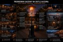 PARASOL GRZEWCZY OGRODOWY PROMIENNIK TARASOWY GAZOWY Z POKROWCEM 13kW MOCNY