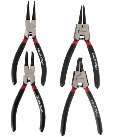 Szczypce do pierścieni Segera Falon-Tech 7" 180 mm 4 el. stal