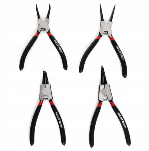 Szczypce do pierścieni Segera Falon-Tech 7" 180 mm 4 el. stal