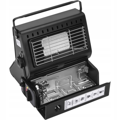 Kuchenka turystyczna gazowa Kraft&Dele 1 palnik 1800 W aluminium