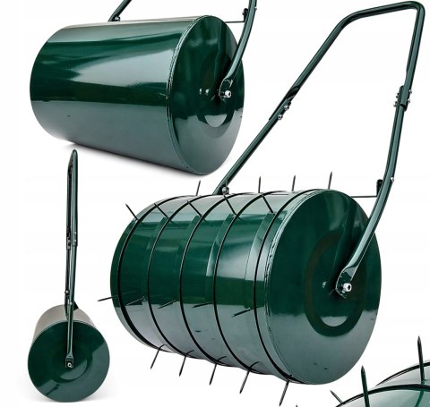 WALEC STALOWY OGRODOWY O SZEROKOŚCI 45cm ŚREDNICY 40cm 5x KOLCA