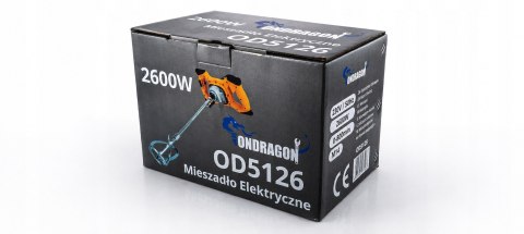 ONDRAGON MIESZADŁO ELEKTRYCZNE DO ZAPRAW KLEJU BETONU TYNKU 2600W PREMIUM