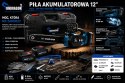 BEZSZCZOTKOWA PIŁA ŁAŃCUCHOWA PILARKA AKUMULATOROWA 12" 48V 2x AKU PRO