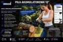 BEZSZCZOTKOWA PIŁA ŁAŃCUCHOWA PILARKA AKUMULATOROWA 12" 48V 2x AKU PRO