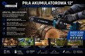 BEZSZCZOTKOWA PIŁA ŁAŃCUCHOWA PILARKA AKUMULATOROWA 12" 48V 2x AKU PRO