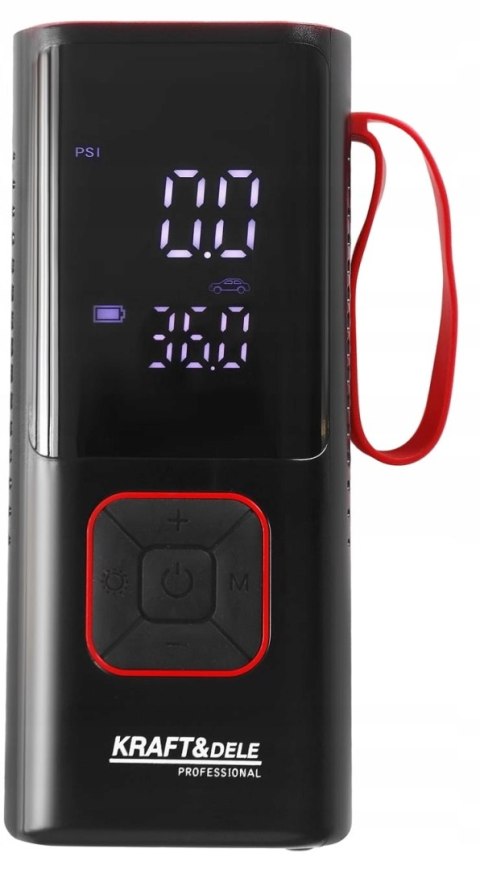 Kompresor akumulatorowy Kraft&Dele 10 bar 7800 mAh z latarką LED
