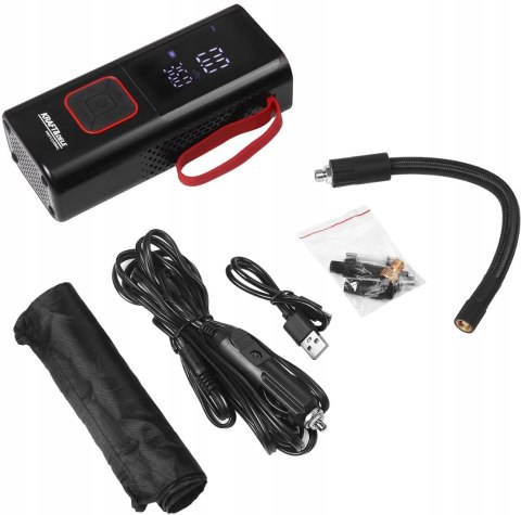 Kompresor akumulatorowy Kraft&Dele 10 bar 7800 mAh z latarką LED