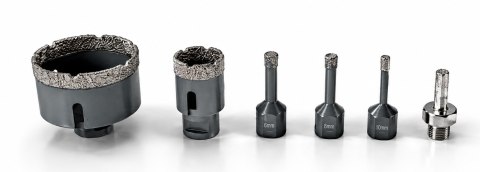 Koronki 6-68 mm Otwornice Diamentowe do Gresu Betonu Płytek Kamienia M14 M