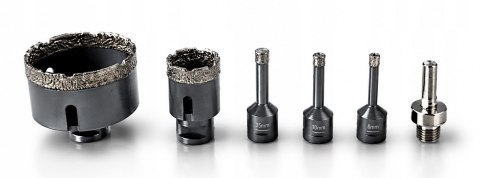 Koronki 6-68 mm Otwornice Diamentowe do Gresu Betonu Płytek Kamienia M14 M