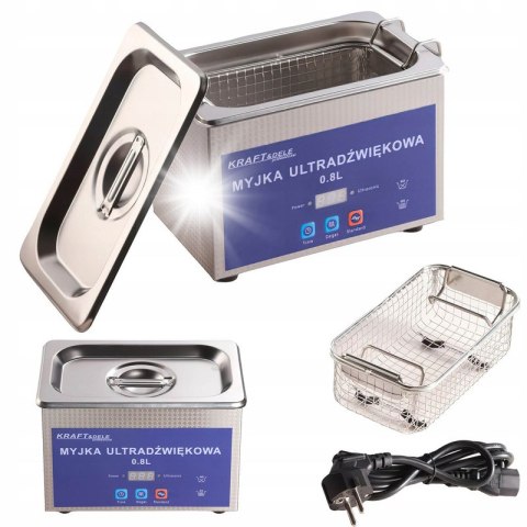Myjka Ultradźwiękowa 0,8 L 48KHZ 40W 230V KraftDele