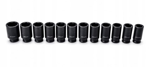 ZESTAW NASADEK UDAROWYCH 24-41 MM NASADKI UDAROWE 3/4 Cr-V KLUCZE NASADOWE