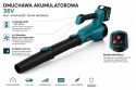 DMUCHAWA AKUMULATOROWA DO LIŚCI OGRODOWA ZESTAW 36v 2xAKU REGULACJA LCD PRO