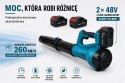 DMUCHAWA AKUMULATOROWA DO LIŚCI OGRODOWA ZESTAW 48v 2 x AKUMULATOR-Y